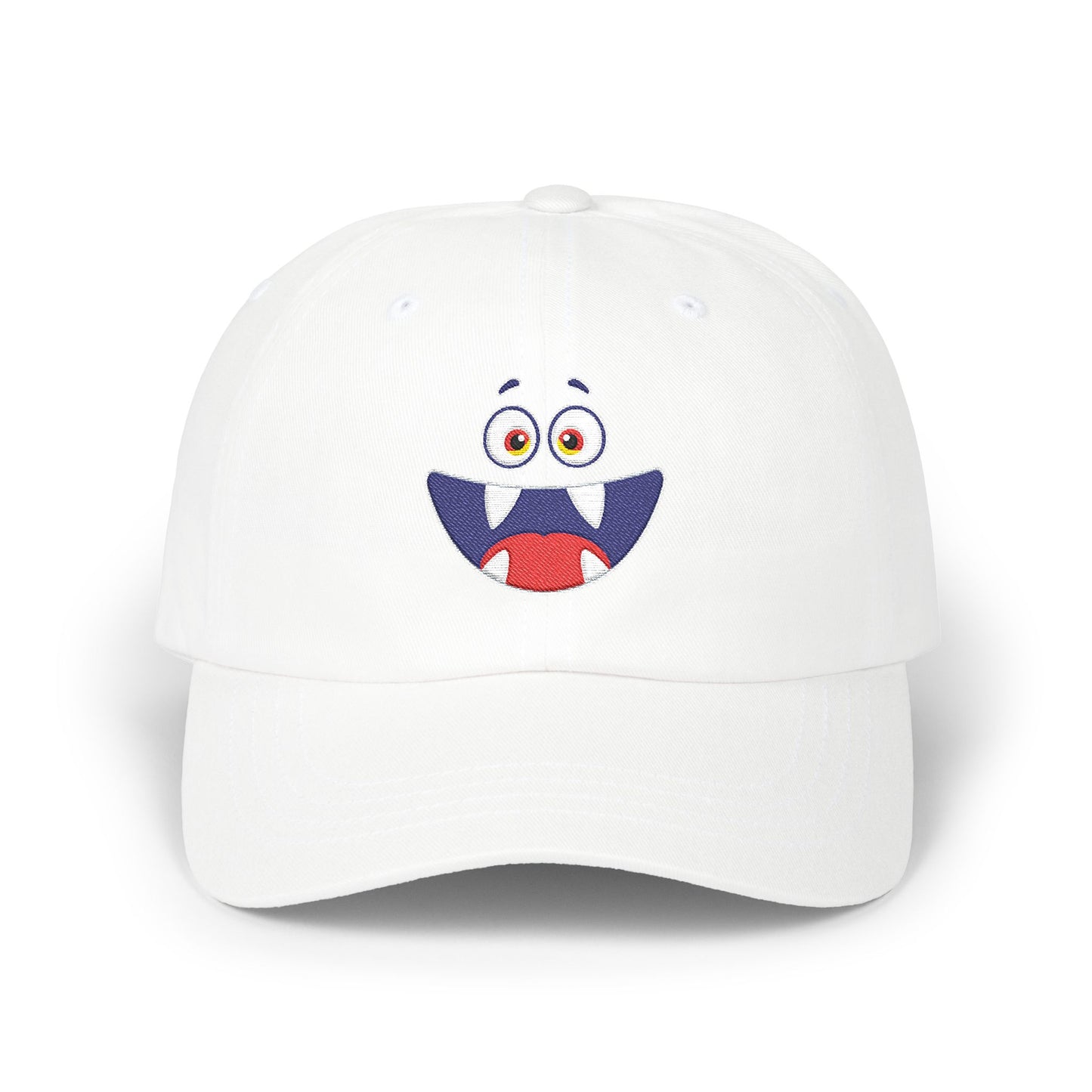 Cute Monster Face Dad Cap (Embroidered)