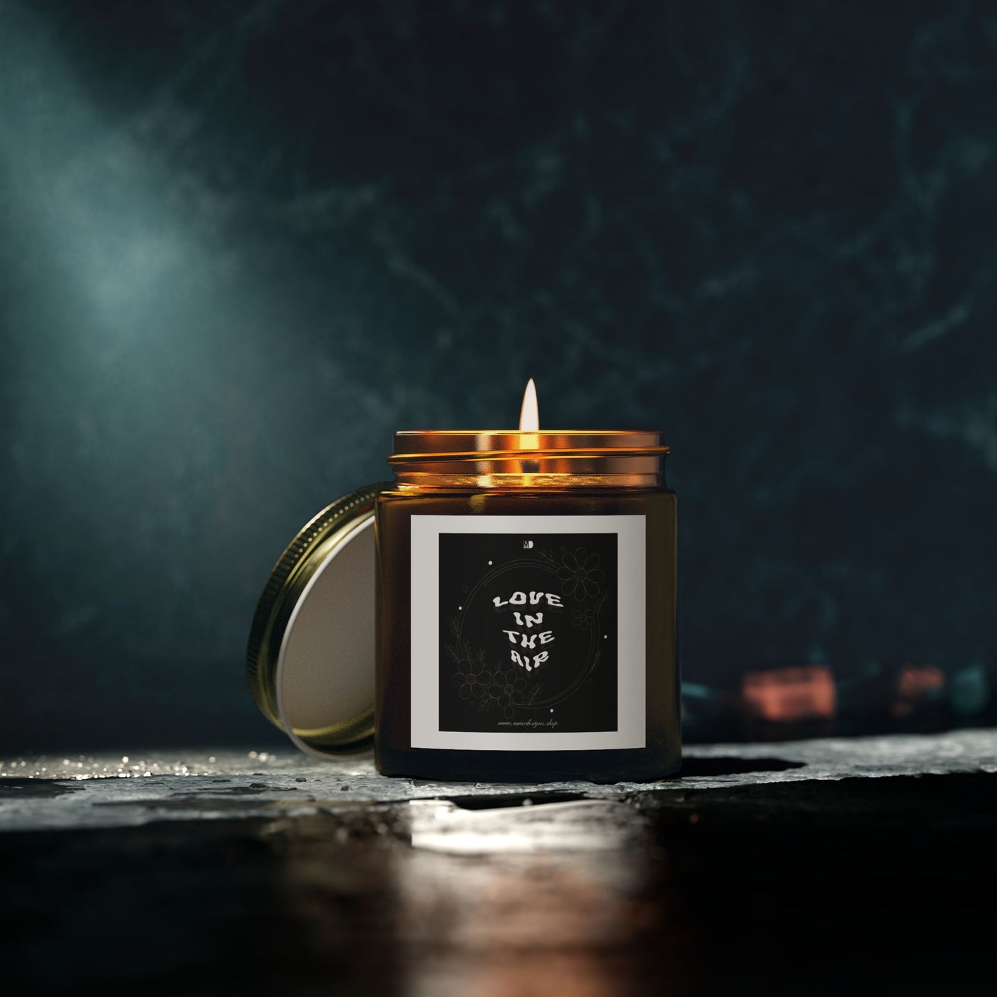 'Love in the Air' Scented Candle (Black Label)