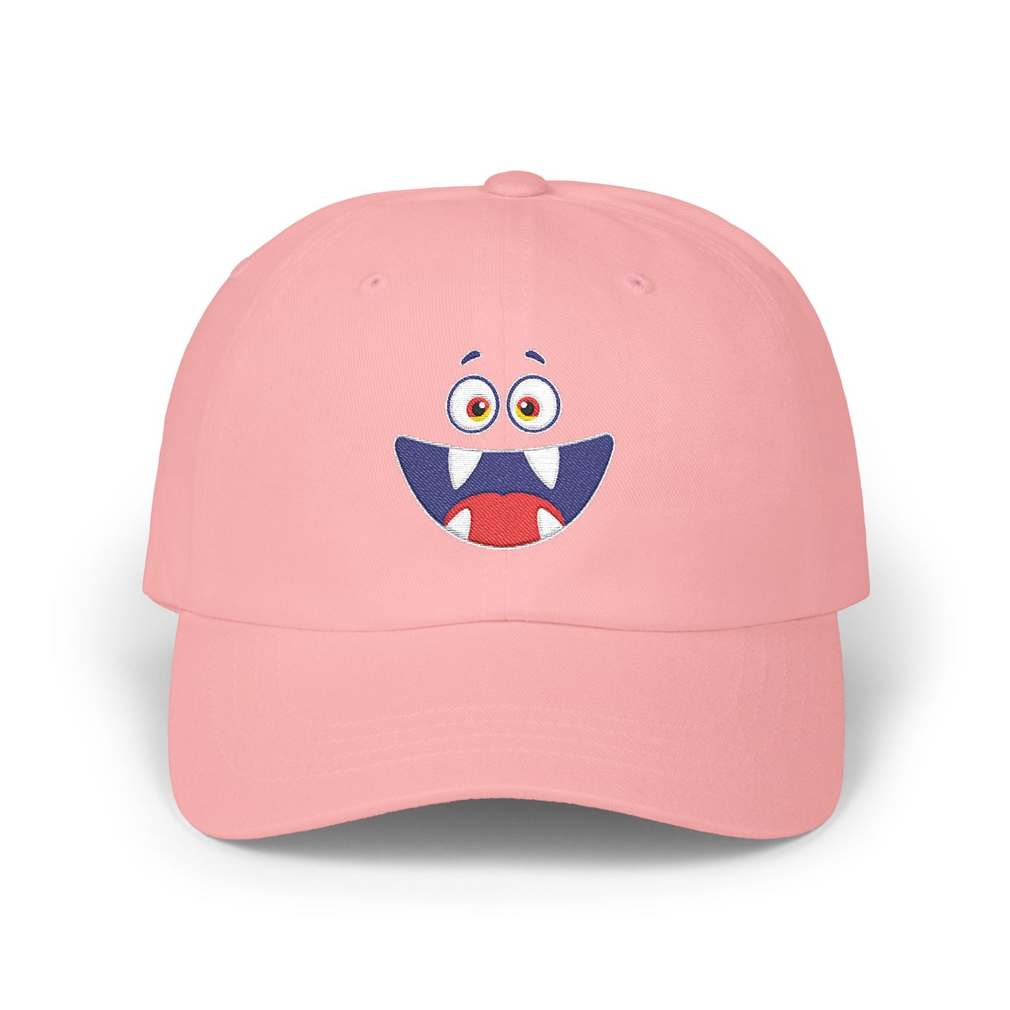 Cute Monster Face Dad Cap (Embroidered)