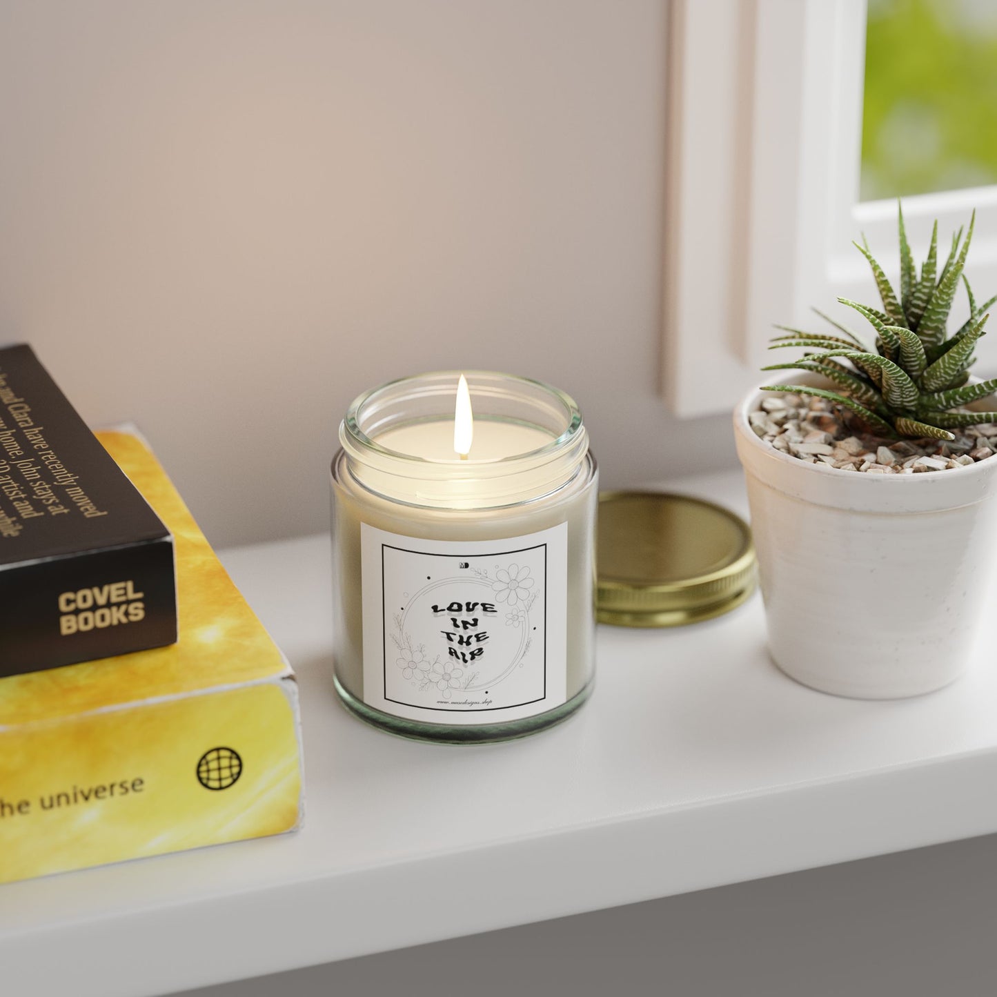 'Love in the Air' Scented Candle (White Label)