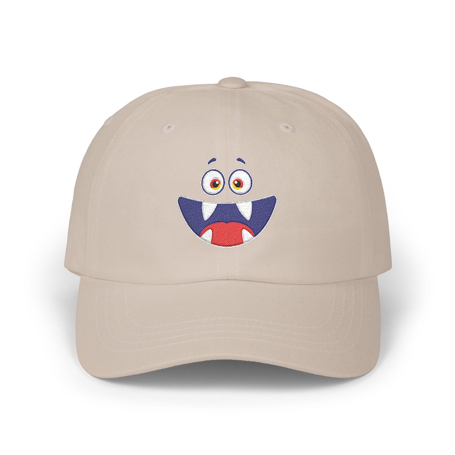 Cute Monster Face Dad Cap (Embroidered)