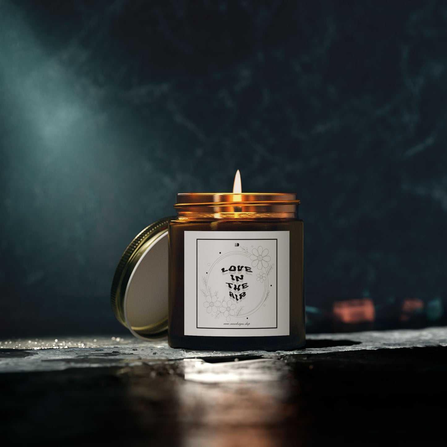'Love in the Air' Scented Candle (White Label)