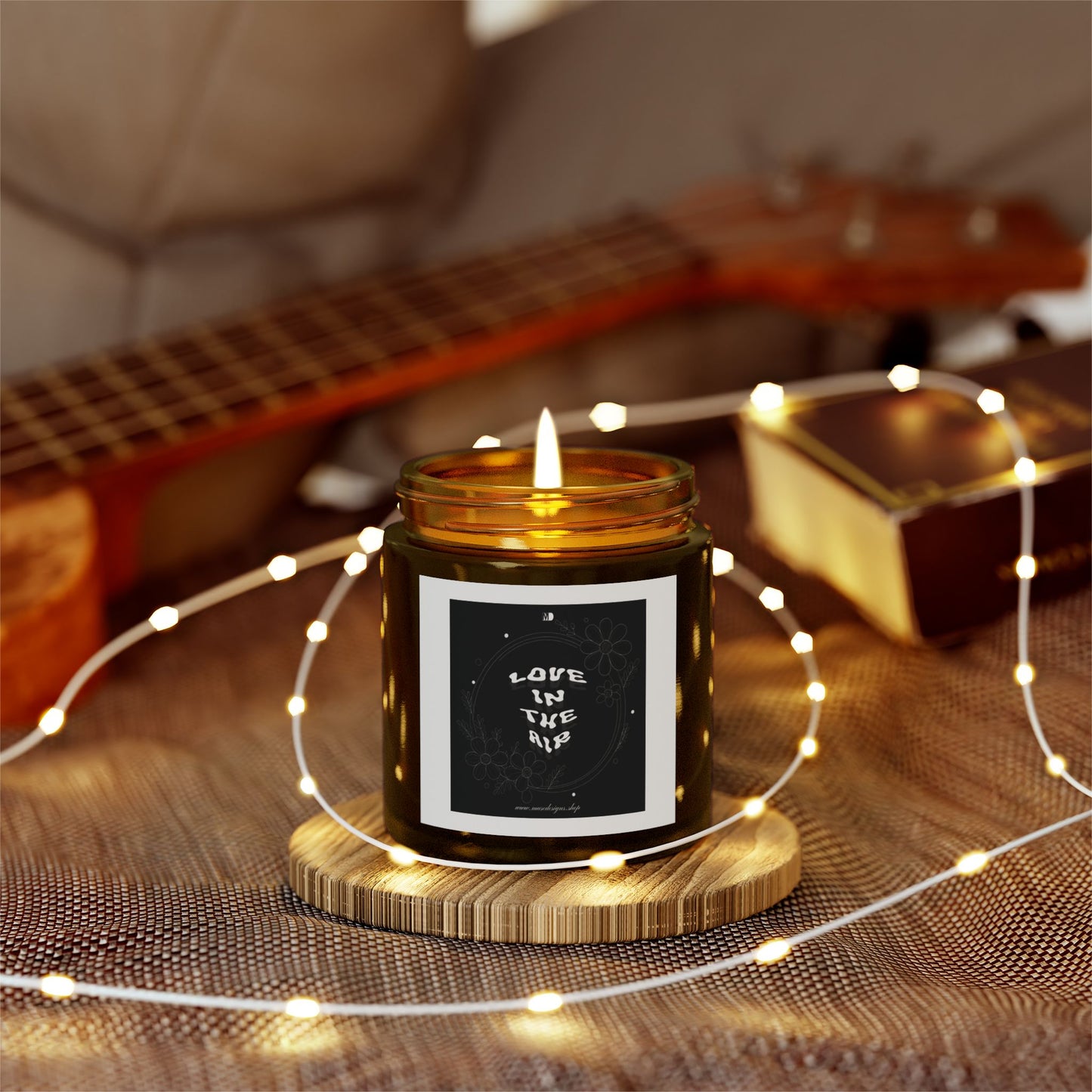 'Love in the Air' Scented Candle (Black Label)