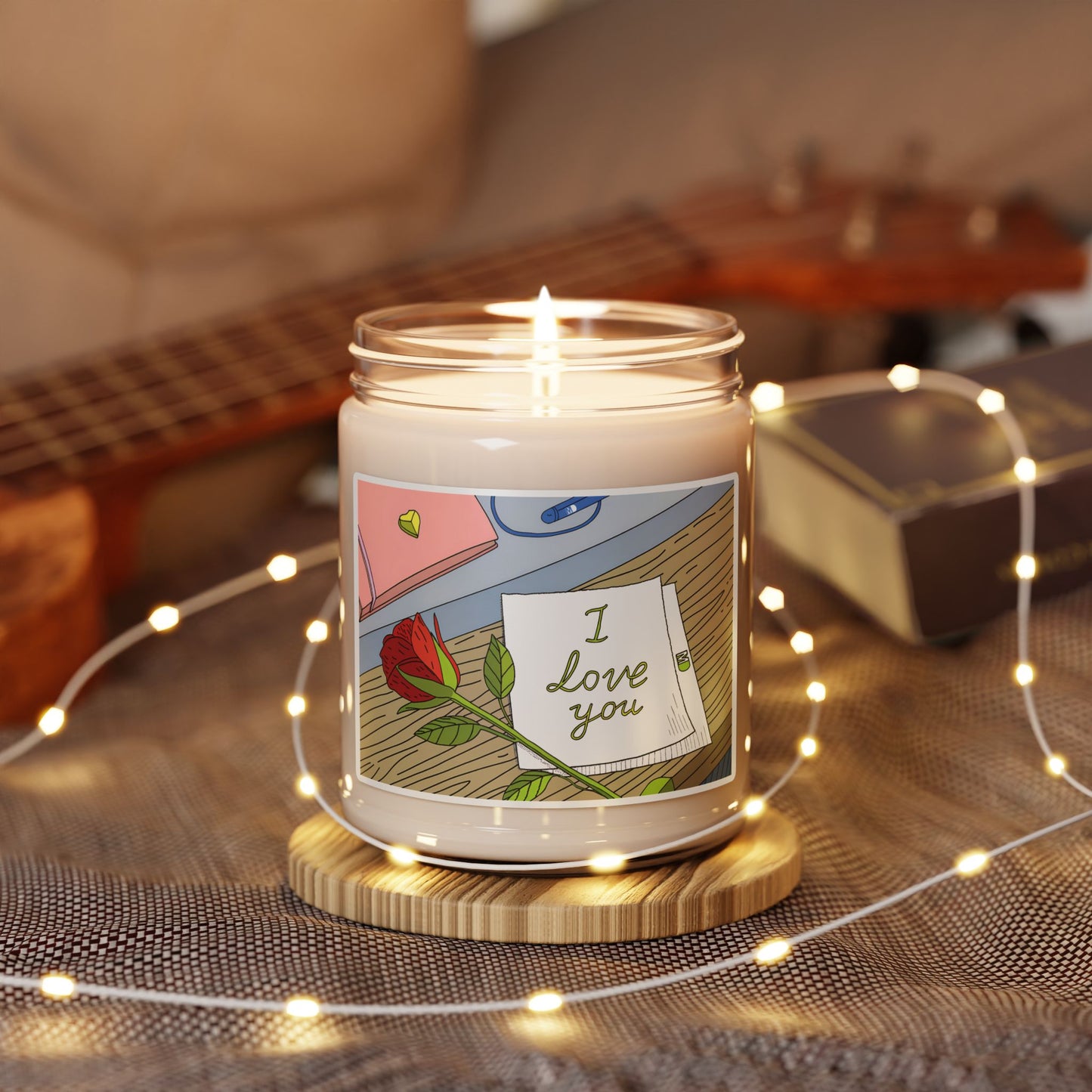 'I Love You' Romantic Scented Soy Candle