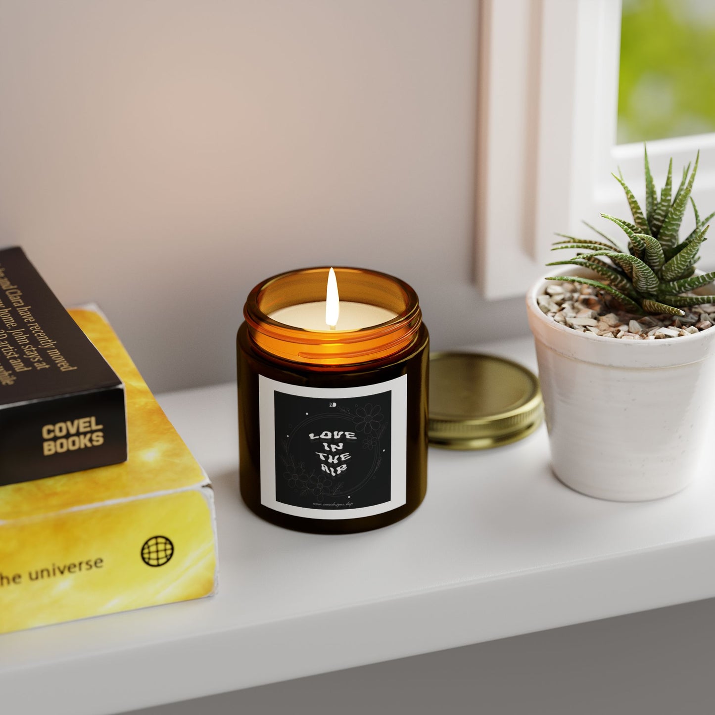 'Love in the Air' Scented Candle (Black Label)