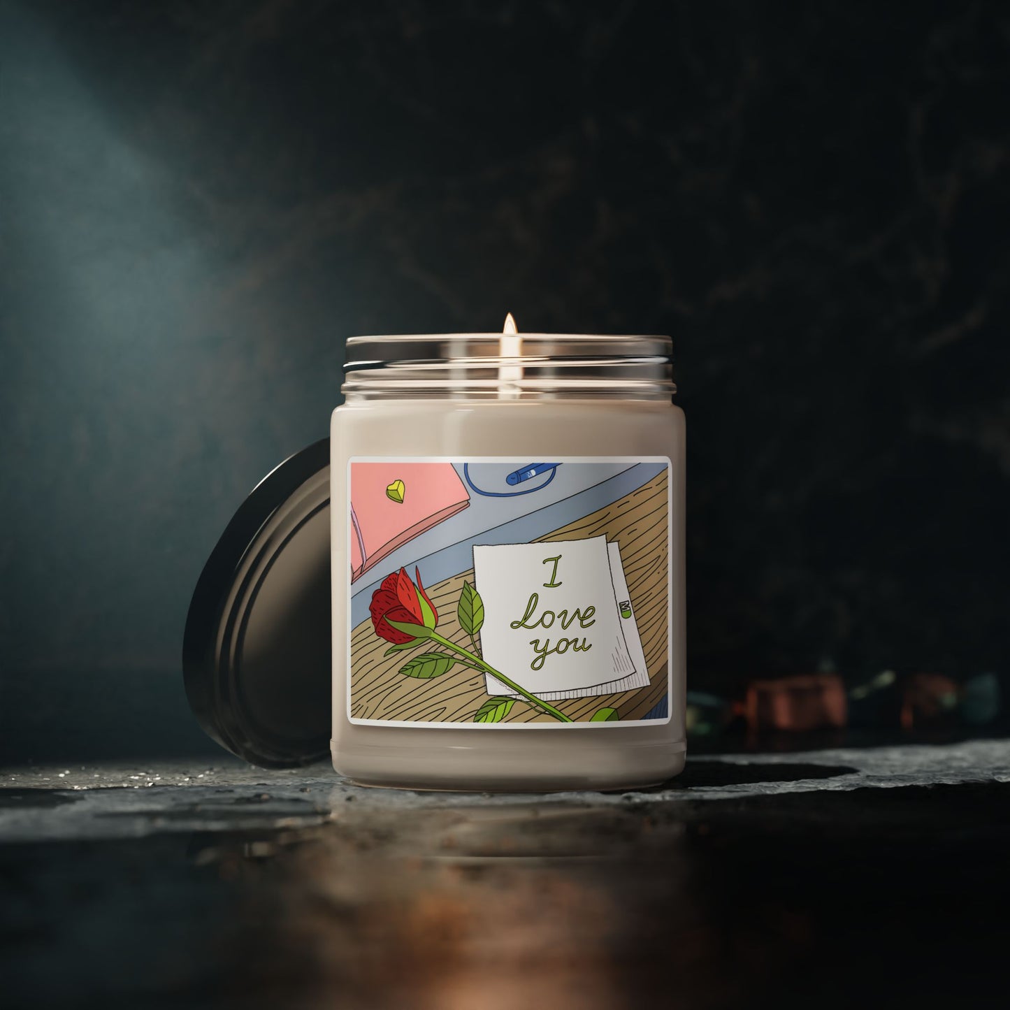 'I Love You' Romantic Scented Soy Candle