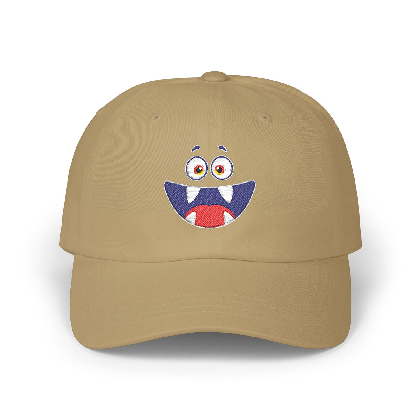 Cute Monster Face Dad Cap (Embroidered)