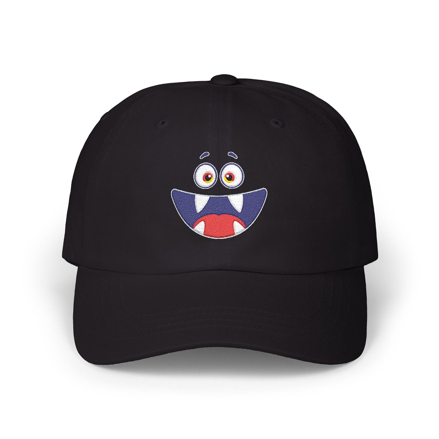 Cute Monster Face Dad Cap (Embroidered)