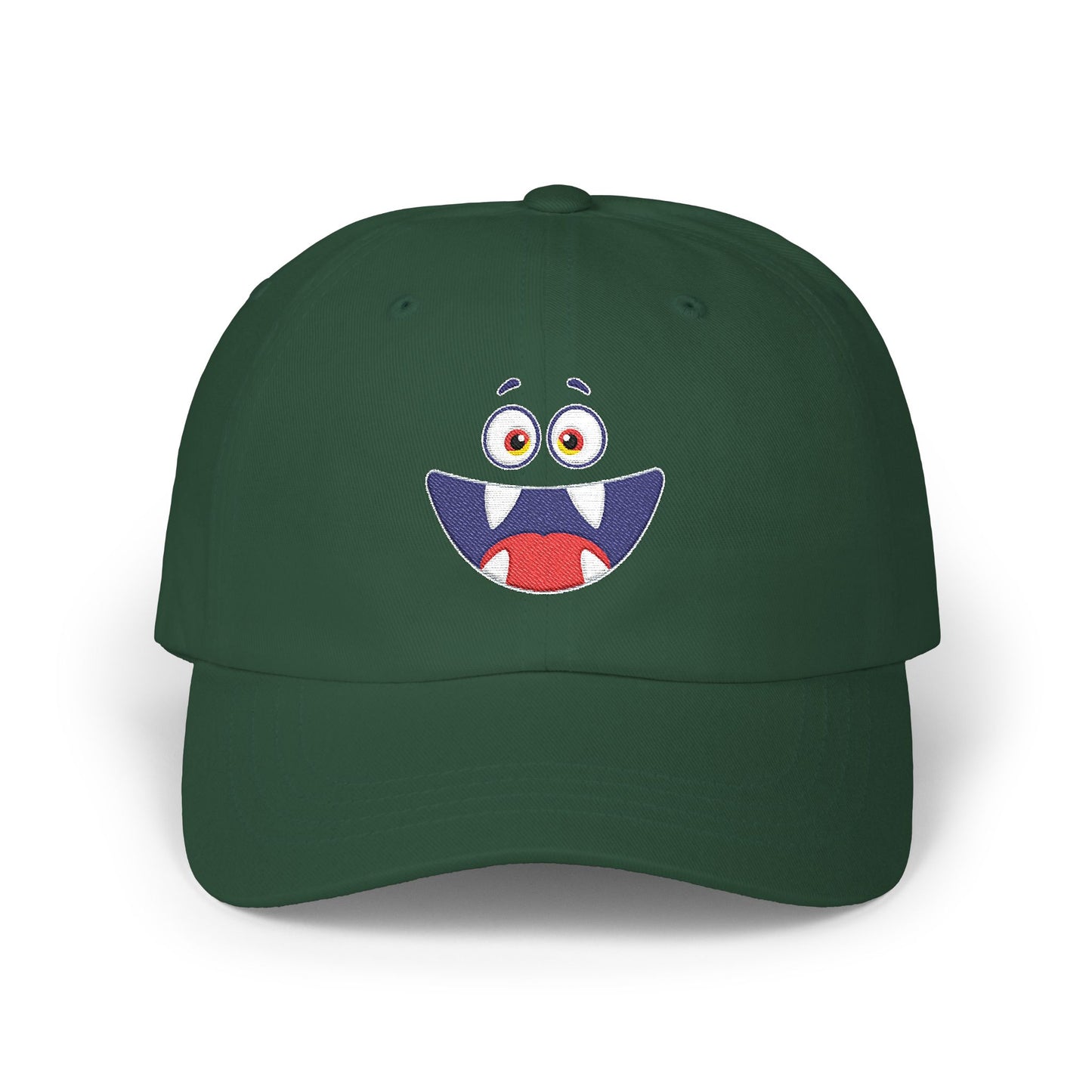 Cute Monster Face Dad Cap (Embroidered)