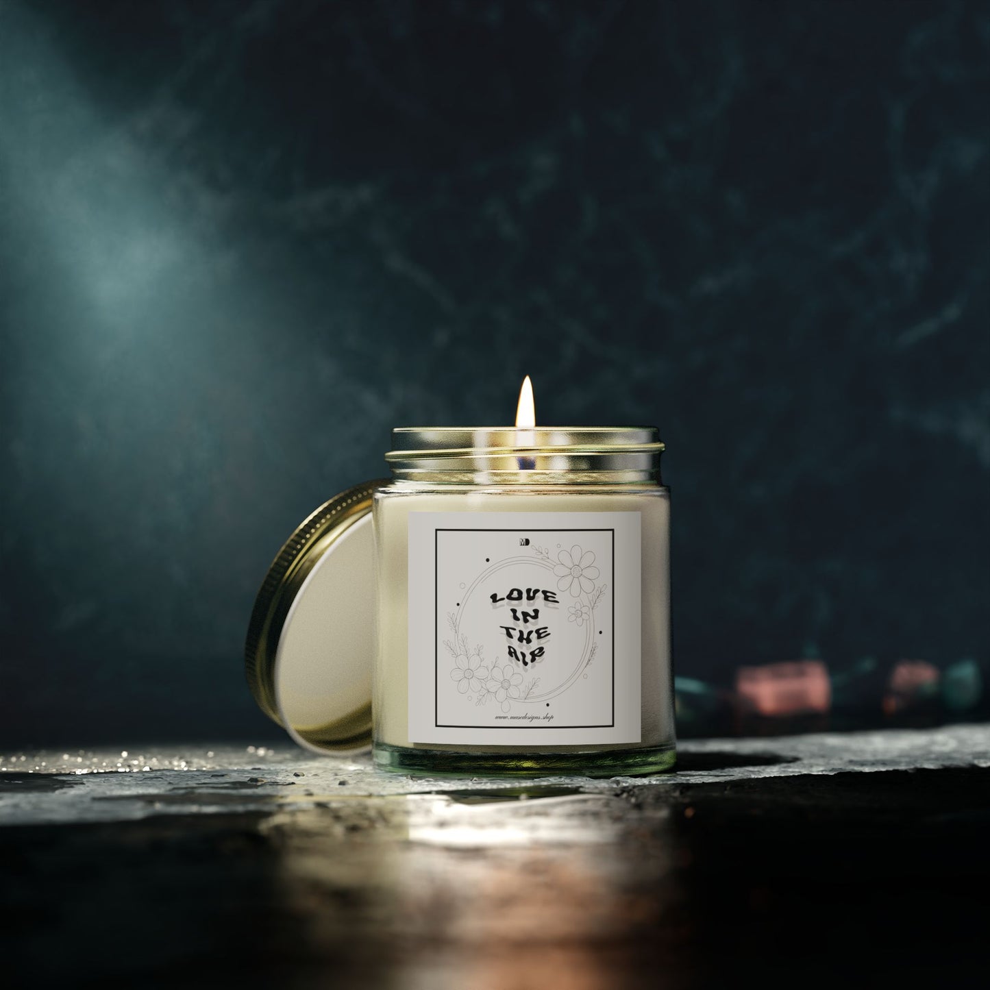 'Love in the Air' Scented Candle (White Label)