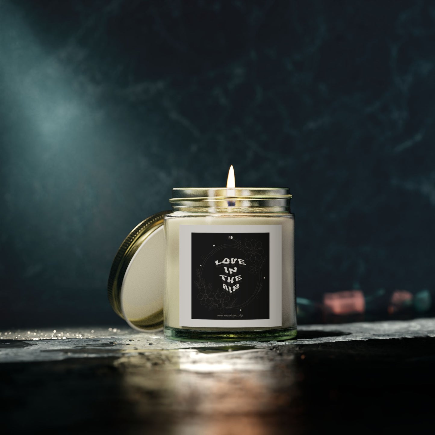 'Love in the Air' Scented Candle (Black Label)