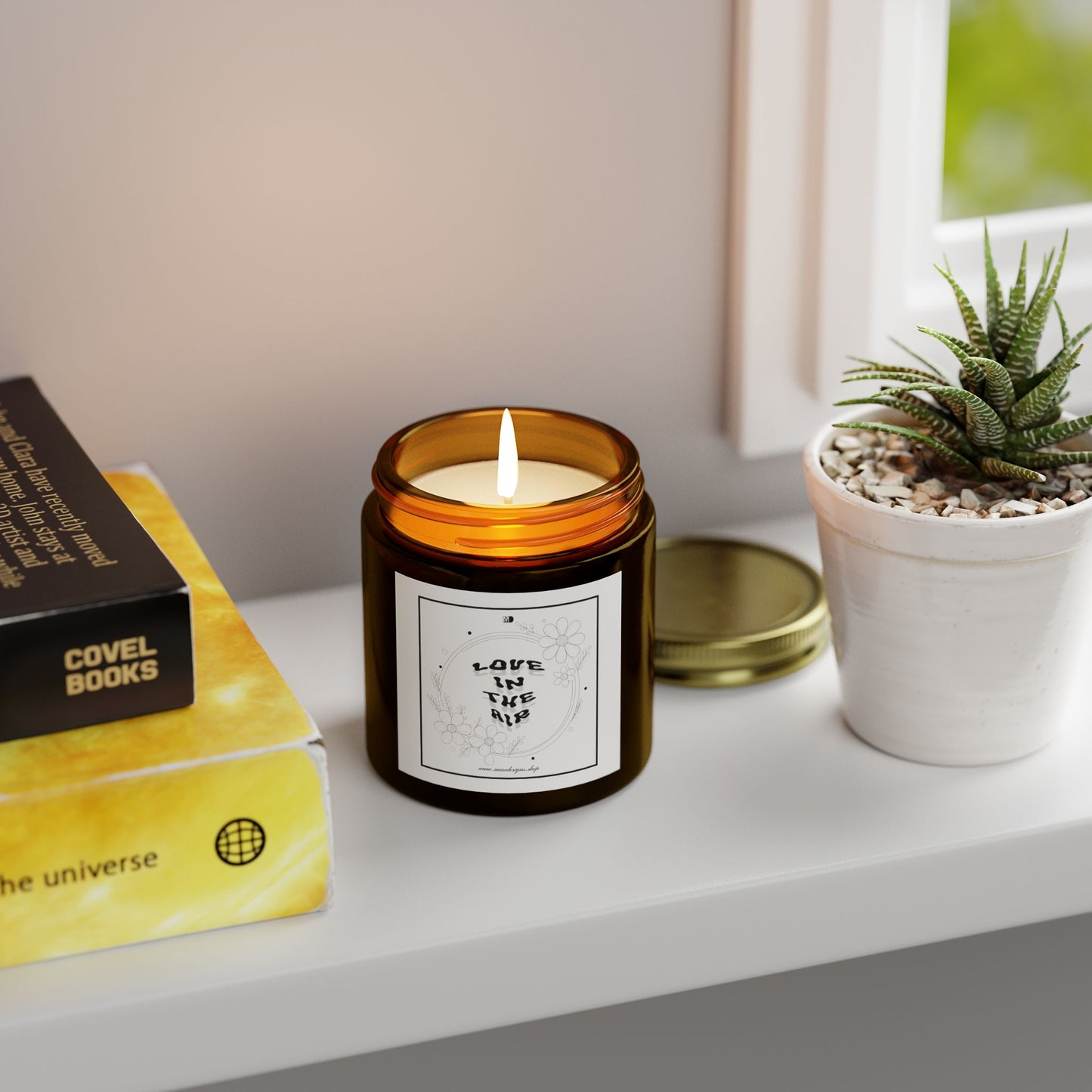 'Love in the Air' Scented Candle (White Label)