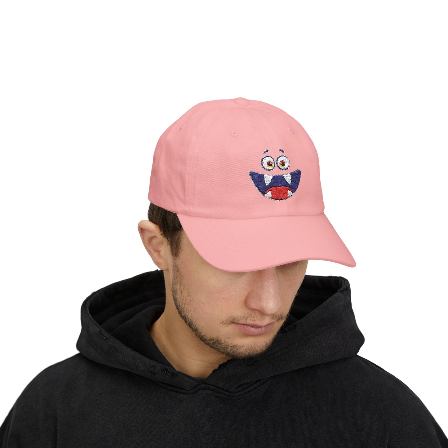 Cute Monster Face Dad Cap (Embroidered)
