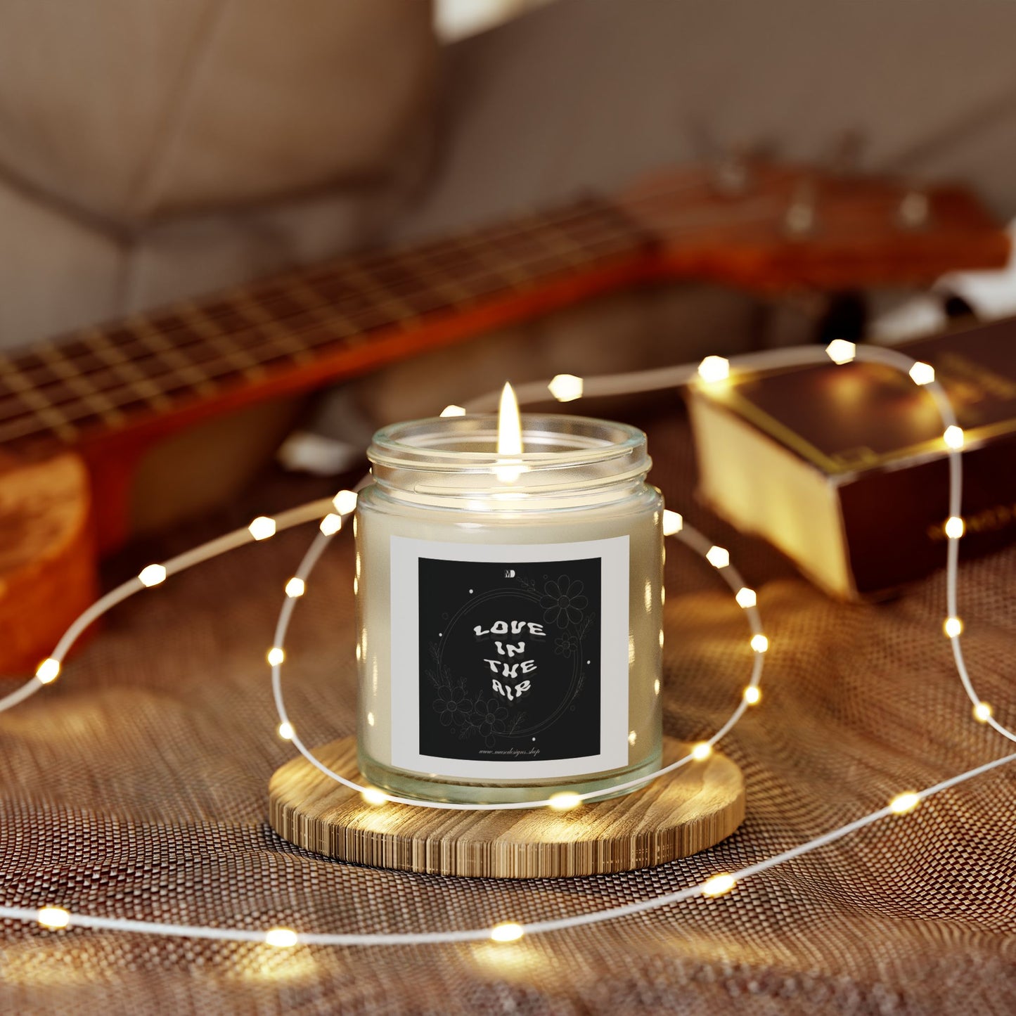 'Love in the Air' Scented Candle (Black Label)