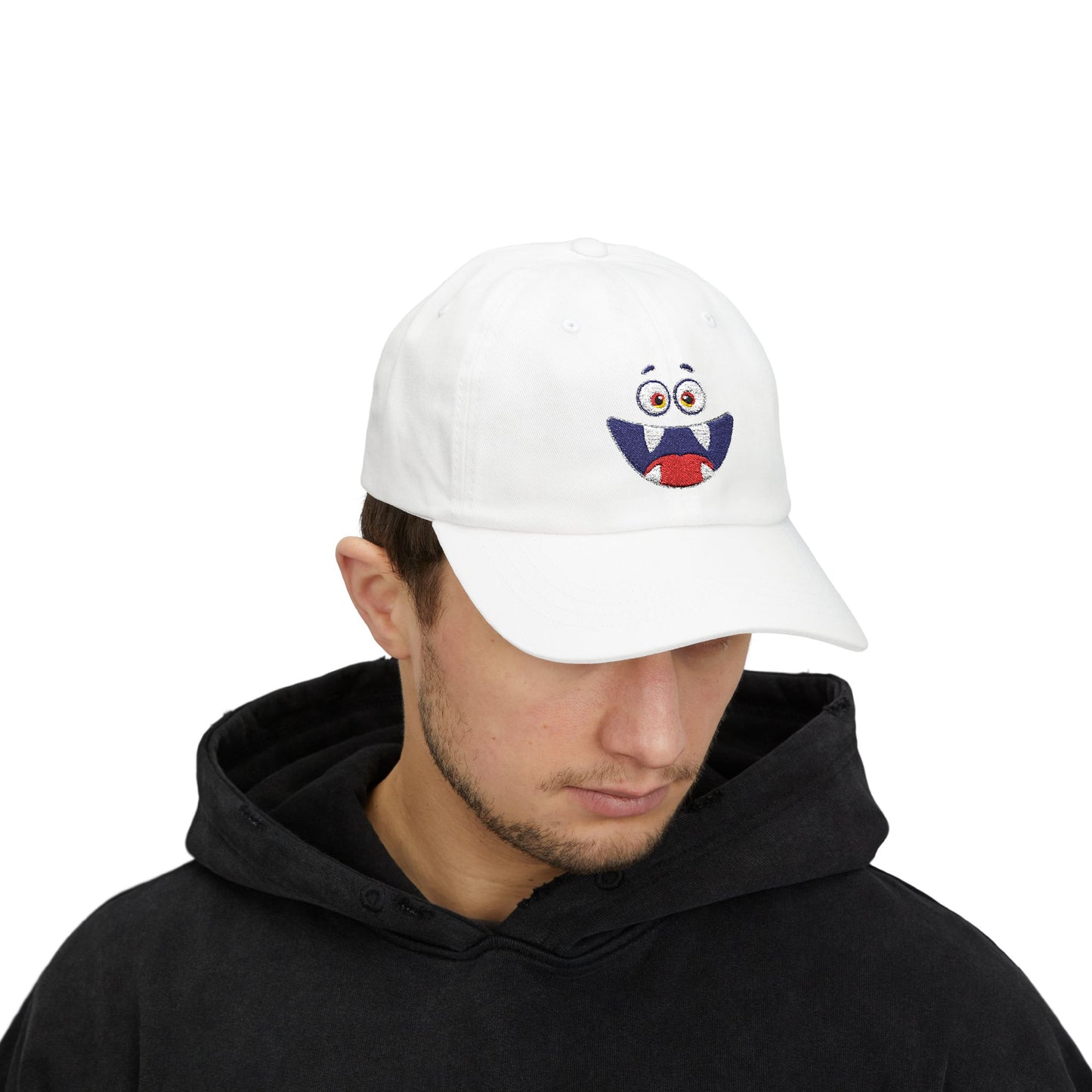 Cute Monster Face Dad Cap (Embroidered)